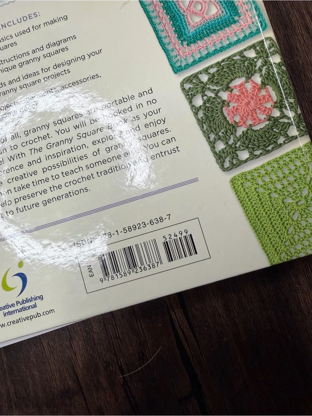 The Granny Square Book by Margaret Hubert - Colorful Crochet Motifs